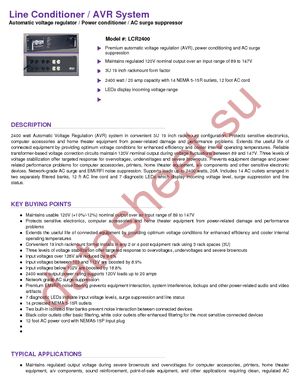 LCR2400 datasheet  